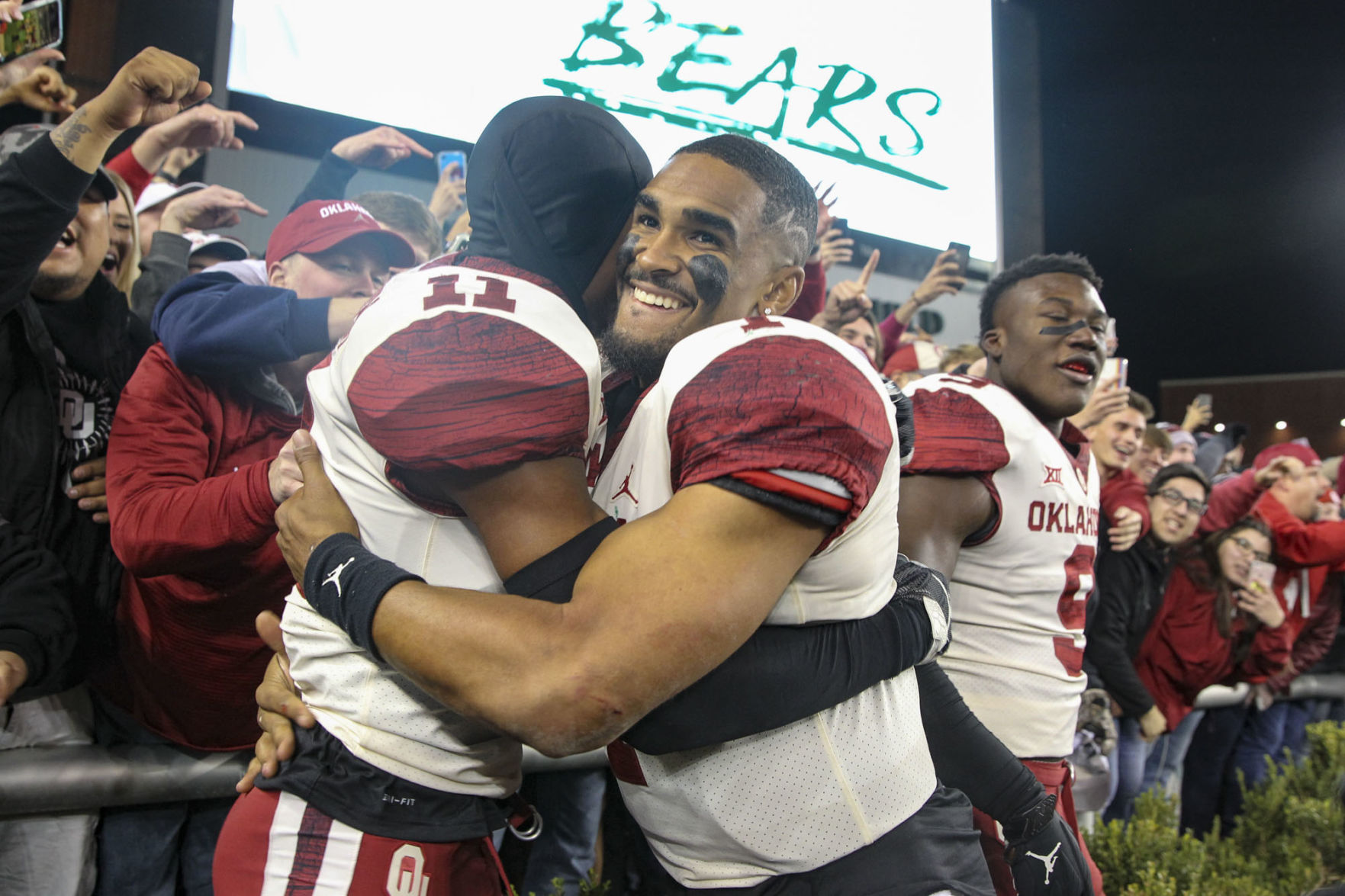 Jalen Hurts and Parnell Motley